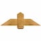 Ekena Millwork Eugene Rough Sawn Timber Gable Bracket, Western Red Cedar, 36"W x 12"H x 4"D x 6"F, 8/12 Pitch GBW036X12X0406EUG00RWR - alternate 1